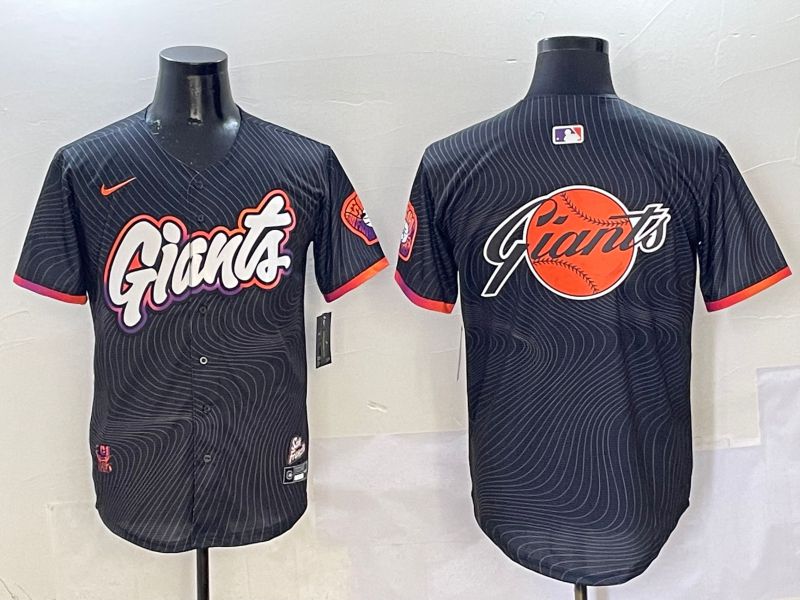 Men San Francisco Giants Blank Black Second generation Joint Name Nike 2025 MLB Jersey style 21->san francisco giants->MLB Jersey